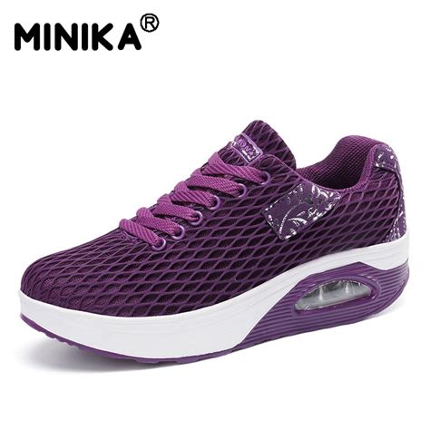 Minika Women Flat Platform Breathable Shoes Woman Moccasin Zapatos