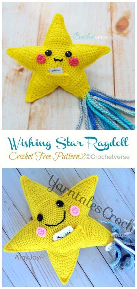 Crochet Star Plush Toys Free Patterns Instructions