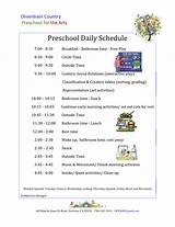 Daycare Schedule Template Images