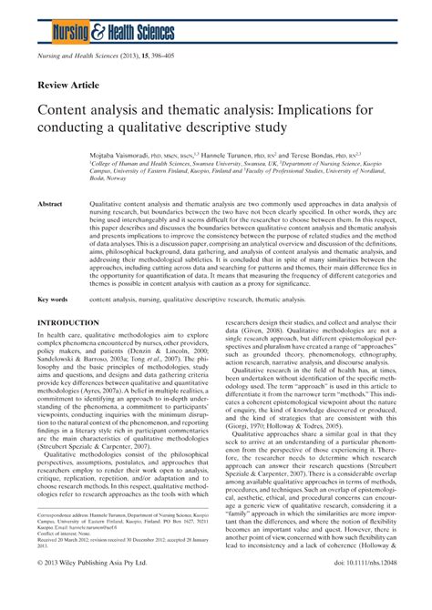 PDF Content Analysis And Thematic Analysis Implications For