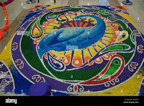 Deepavali Decorations Rice Painting To Celebrate Deepavali Georgetown