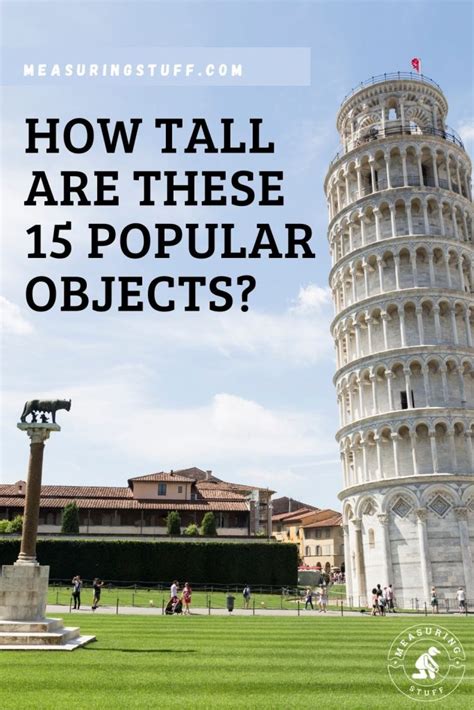How Tall Are These 15 Popular Objects Comparison Chart Measuring Stuff