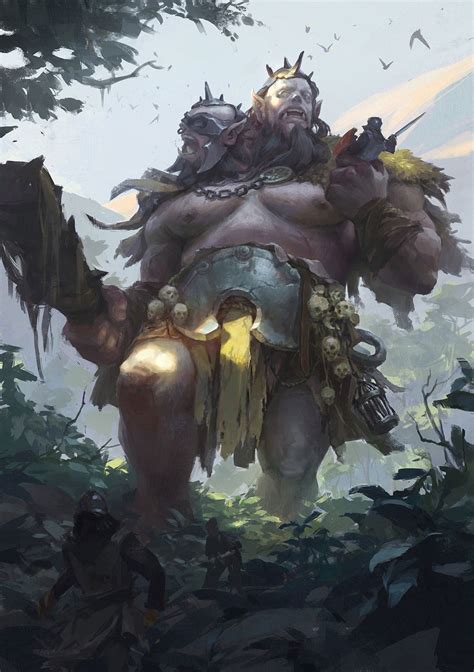 An Image Of A Giant Man In The Woods With Lots Of Birds Flying Around Him
