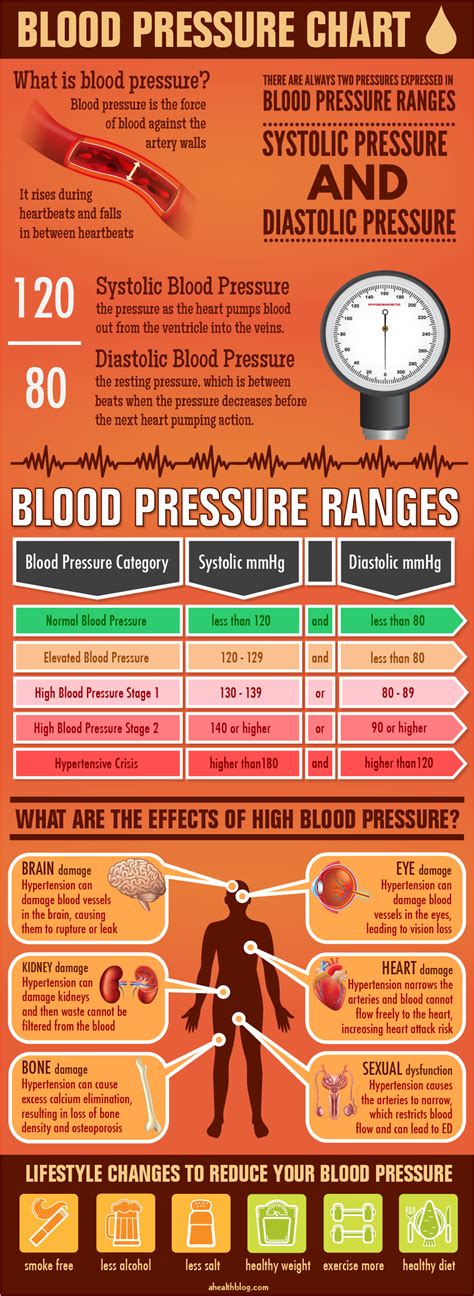 Blood Pressure Chart Infographic
