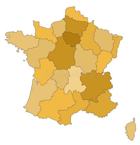 Kaart Van Frankrijk Stock Illustratie Illustration Of Blauw 3299658