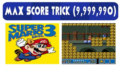 Super Mario Bros 3 Maximum Score Trick 9999990 Youtube