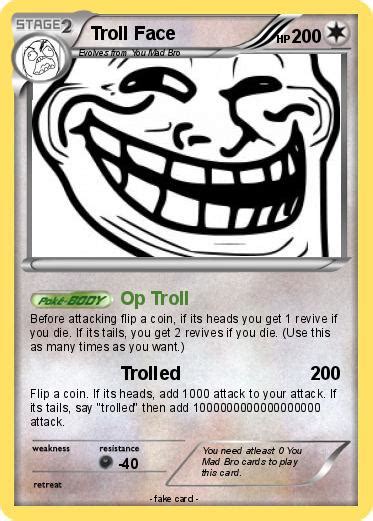 Pokémon Troll Face 1191 1191 Op Troll My Pokemon Card