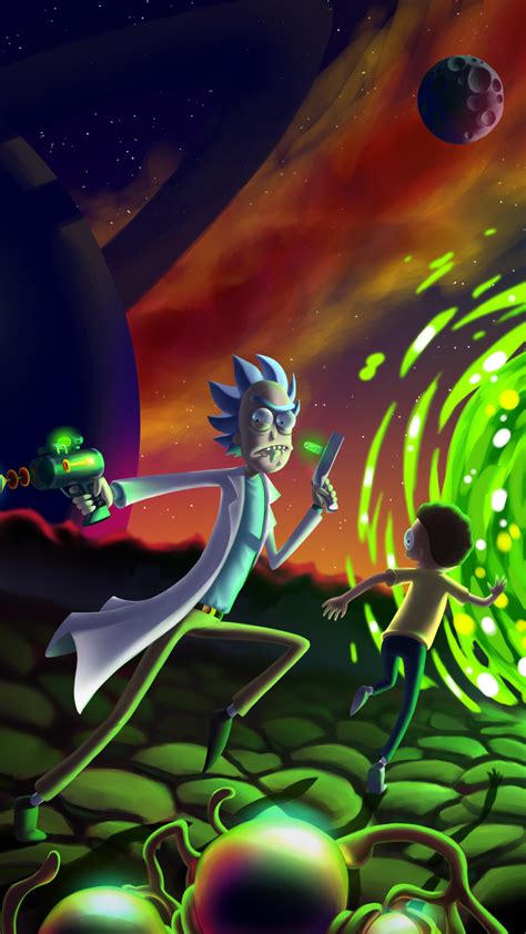 You are my favourite person in all of tumblr. Rick And Morty Green Portal Wallpaper