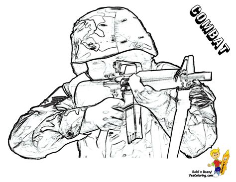 Print a variety of coloring pages drawings you can paint. Bold Bossy Military Coloring Page | Coloring Pages To ...