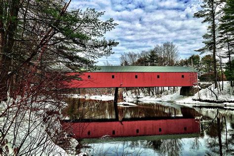 Sawyers Crossing Covered Bridge Photograph By Kathleen And Merritt S