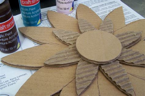 Repurpose Relove Recycled Cardboard Wall Flowers