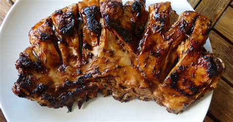 Poitrine dagneau sauce barbecue à la plancha