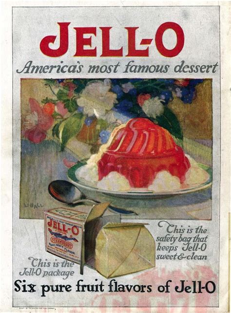 Jell O 1923 Vintage Recipes Famous Desserts Jell O