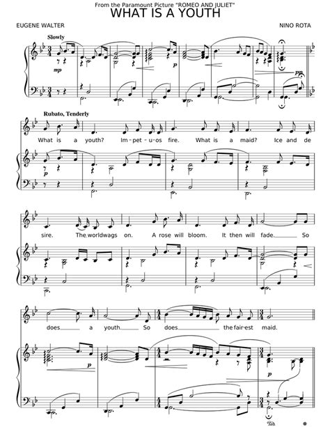 What Is A Youth Sheet Music For Piano Vocals Piano Voice