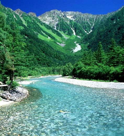 Rivers and lakes are shown. Kamikochi, Japan | Streams, Lakes & Rivers | Pinterest