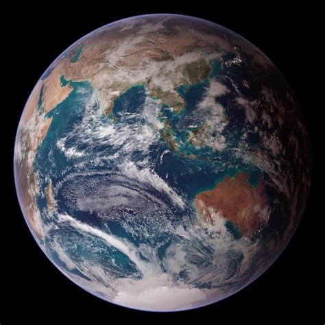Earth From Space Nasas Blue Marble East