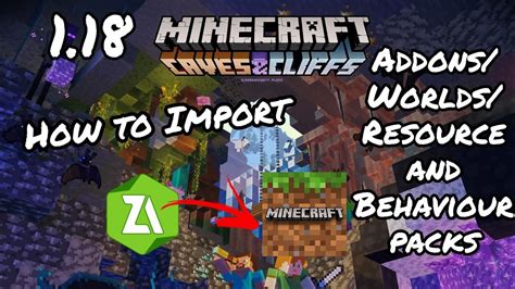 How To Import Addons Worlds Resource And Behaviour Packs In Minecraft