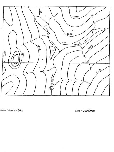 Contour Intervals On A Topographic Map Maping Resources