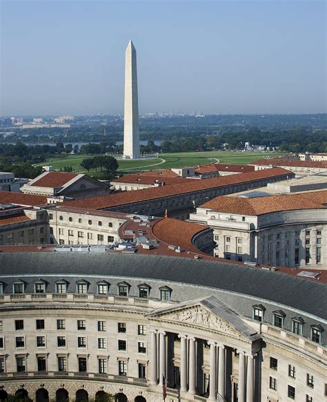 Federal Buildings The Washington Monument And The