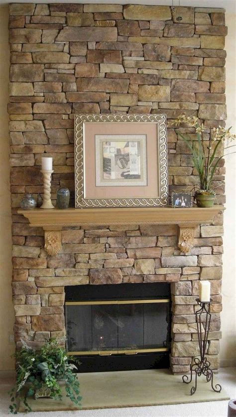 Stacked stone desert sunrise 12 in. 50+ Attractive Stone Veneer Wall Design Ideas | Faux stone fireplaces, Stacked stone fireplaces ...
