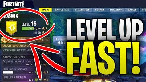 How To Level Up Fast In Fortnite Season 6 Fortnite Fastest Way To Get Xp Youtube