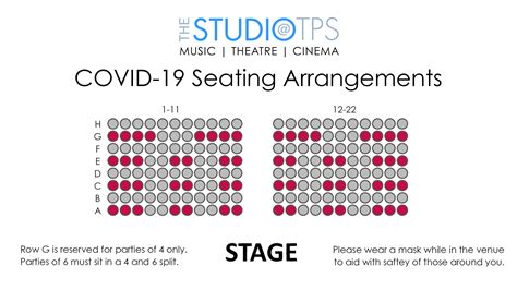 Covid 19 Update Seating The Studio
