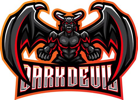Dark Devil Esport Mascot Logo Design By Visink Thehungryjpeg
