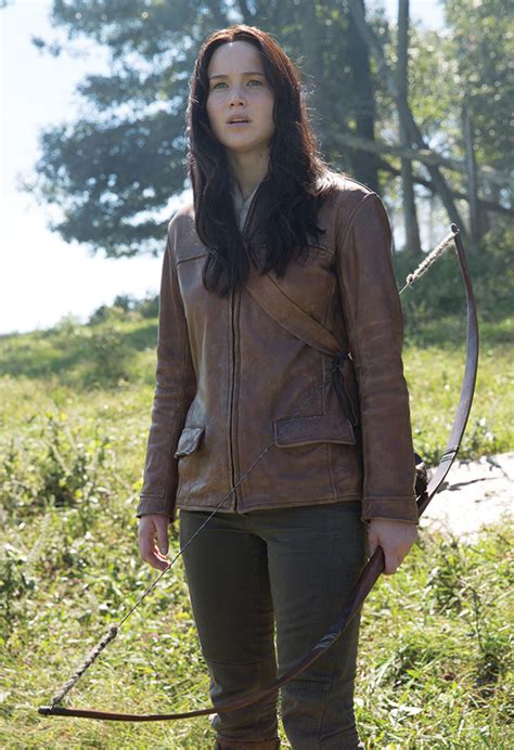 Katniss Everdeen Hunger Games Leather Hunting Outfit Costume Jacket