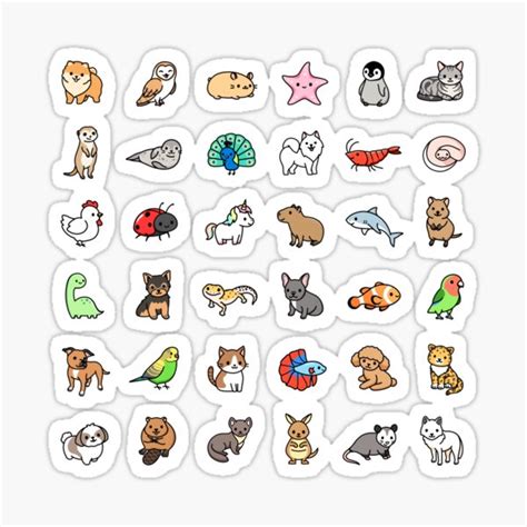 Tienda De Littlemandyart Redbubble Cute Stickers Animal Stickers