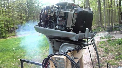 1984 Evinrude 90 Hp V4 First Fire Youtube