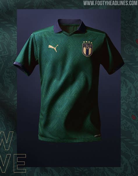 Kit maglia calcio italia prima (pantaloncini+calzettoni) uefa euro 2020. Italy Euro 2020 Away Kit Revealed - Footy Headlines