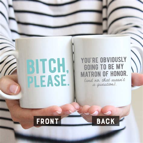 Funny Matron Of Honor Mug Will You Be My Matron Of Honor Etsy