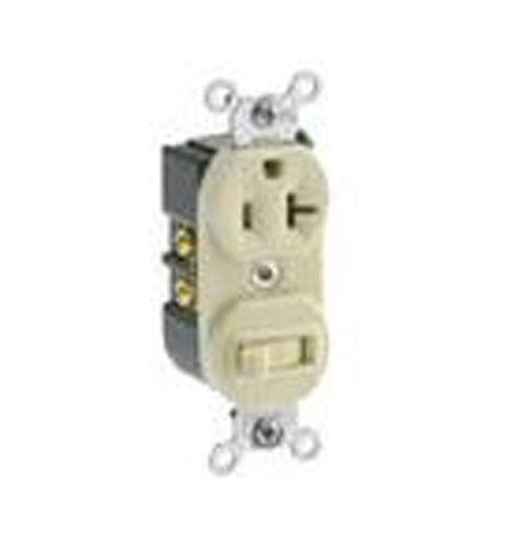 Leviton 5335 I Combination Toggle Switch Duplex Receptacle 20a