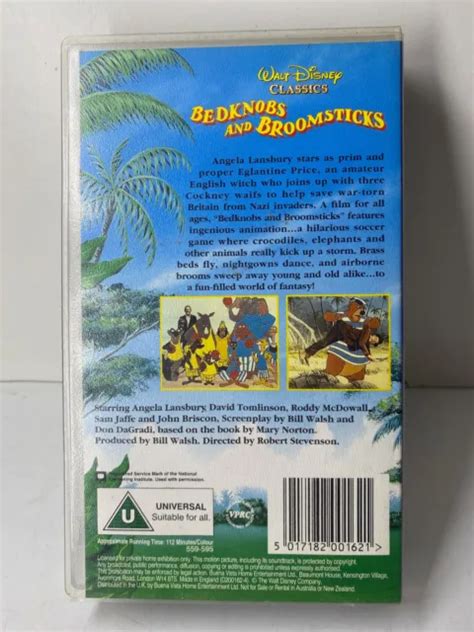 Walt Disney Classics Bedknobs And Broomsticks On Vhs Video Cassette