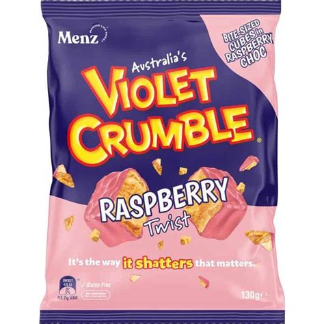 Buy Violet Crumble Raspberry Twist 130g Online Worldwide Delivery