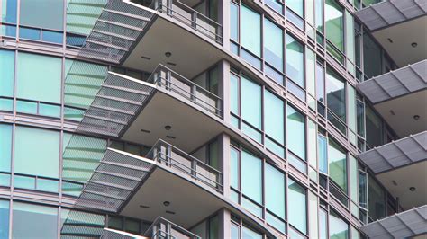 Download Wallpaper 1920x1080 Building Balconies Facade Glass