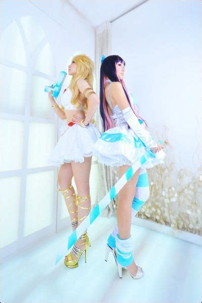 Very Nice Panty And Stocking Cosplay Pair Cosplay Girls