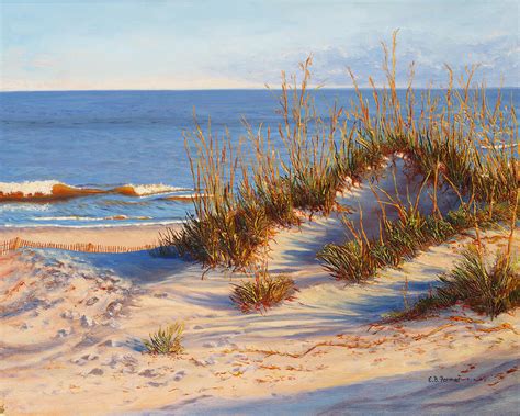 Beach Dune L Painting By Elaine Farmer