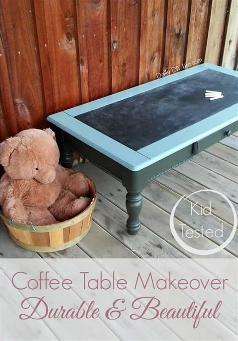 Our collection of diy coffee tables teaches how to create a stunning landing pad for books, keys, knickknacks, tissues, drinks and about a million other with some printed wallpaper and nail head trim, pretty city things gave this basic ikea table a fun and glamorous makeover without breaking the bank. Durable and Beautiful Coffee Table Makeover with Dixie Bell