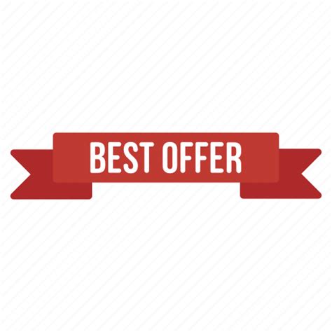 Best Offer Label Promotion Quality Badge Retail Ribbon Sticker Icon