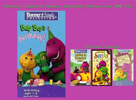 Opening And Closing To Barney Baby Bops Birthday 1995 Vhs Custom