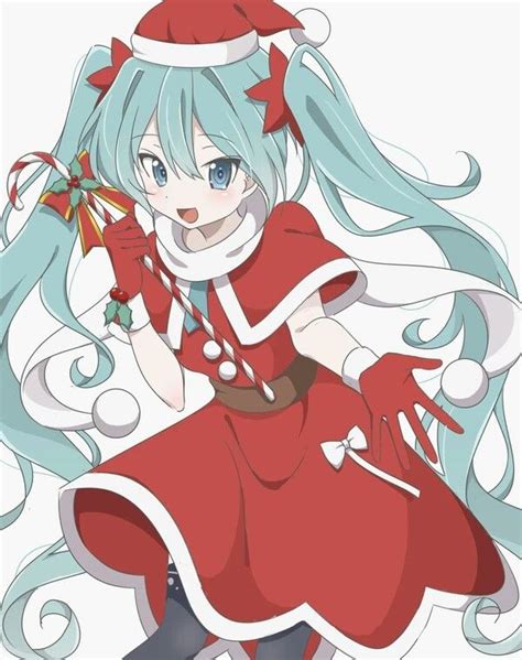 Pin By Rachel Lupin On Miku Anime Christmas Anime Hatsune