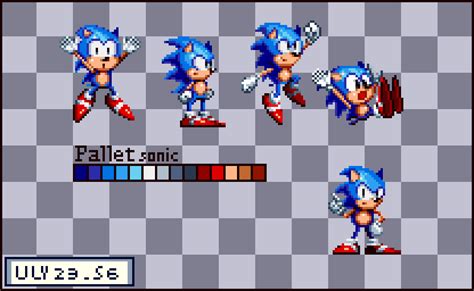 Classic Super Sonic Sprites