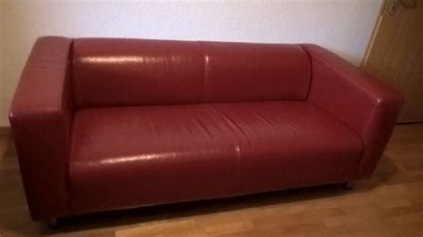 2 seat sofa landskrona gunnared light green wood image credit. IKEA 2-er Sofa in rot (Kunstleder) | Kaufen auf Ricardo