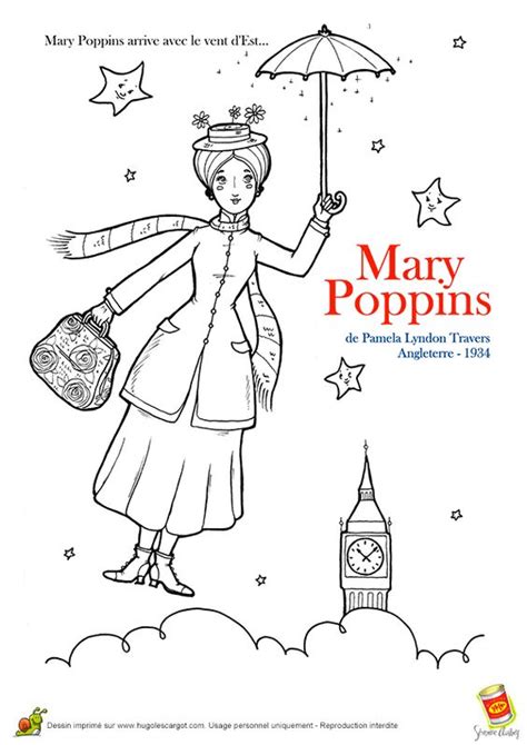 Mary Poppins Penguins Coloring Pages July 13 2014 By Kawarbir