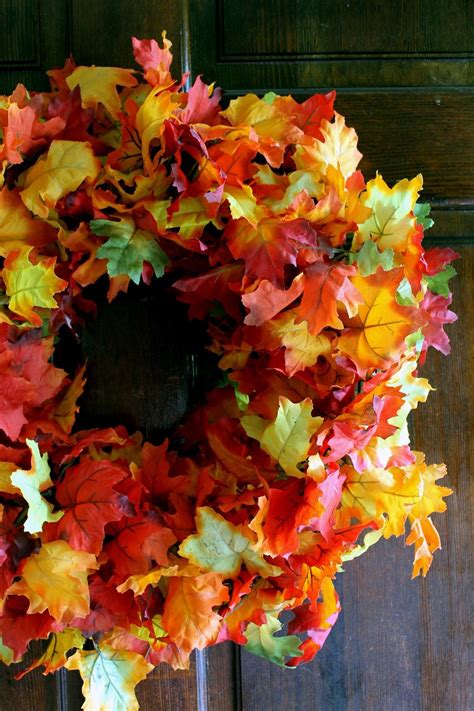 Some of these are downright dangerous. Do It Yourself 5 Minute Fall Leaf Wreath | Old Time Pottery | Fall leaf wreaths, Leaf wreath ...