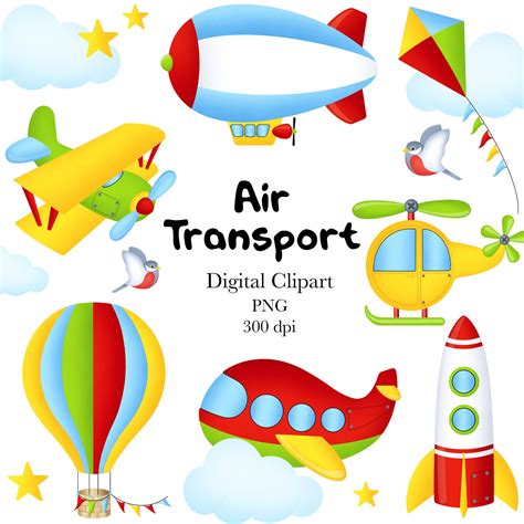 Air Transport Clipart Transportation Clipart Travel Clipart Air