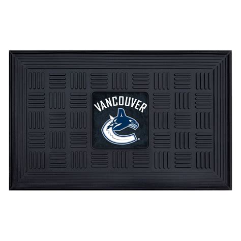 fanmats vancouver canucks black 1 ft 7 5 inch x 2 ft 7 25 inch rectangular mat the home