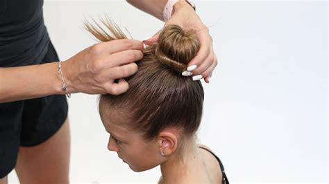 Gymnastics Hair Bun Guide Step By Step Jenerg