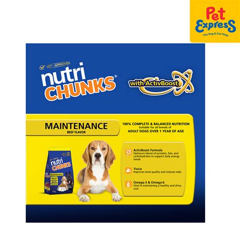 Nutri Chunks Maintenance Adult Beef Dog Food 13kg